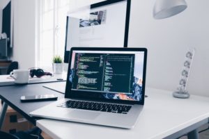 Web Developer Tools open on laptop computer